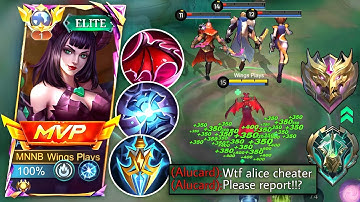 SECRET ALICE BUILD REVEALED! Spell Vamp + Magic Damage = NIGHTMARE MODE | MLBB 2025