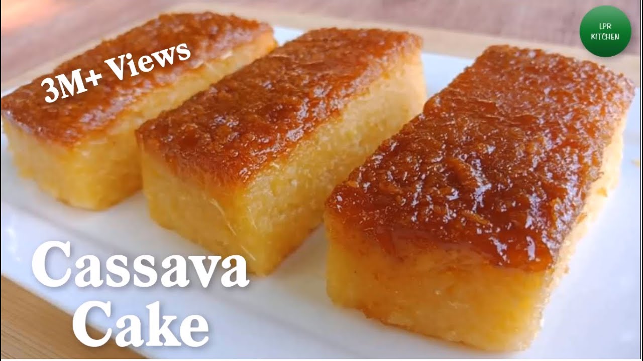 Easy Cassava Cake Recipe  Cassava Cake Using Fresh Cassava  How