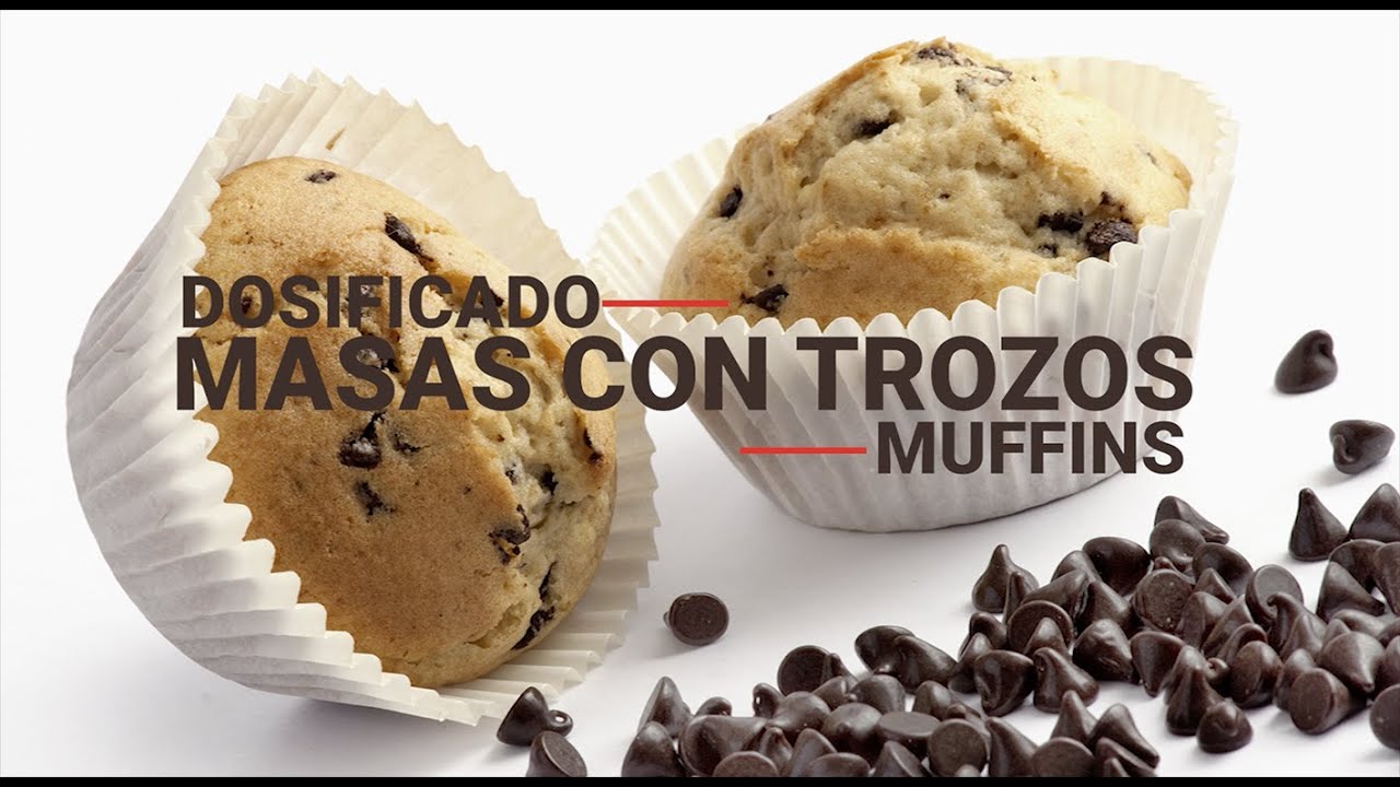 Elaboración de Muffins - Dosificado de masas con trozos 