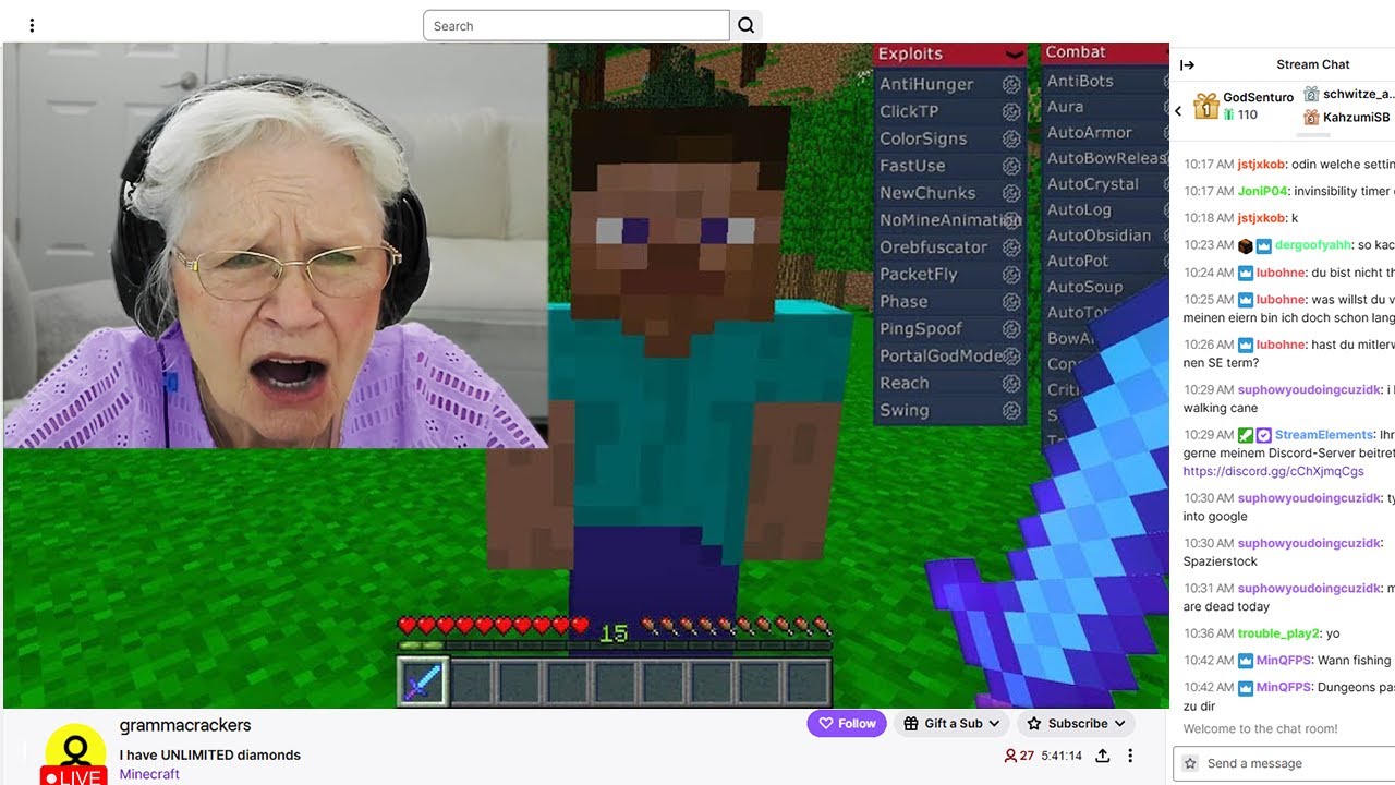 I Caught GRANDMA Hacking on My Minecraft Server