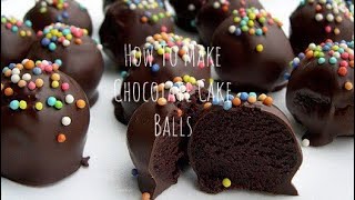 How to make chocolate cake balls
