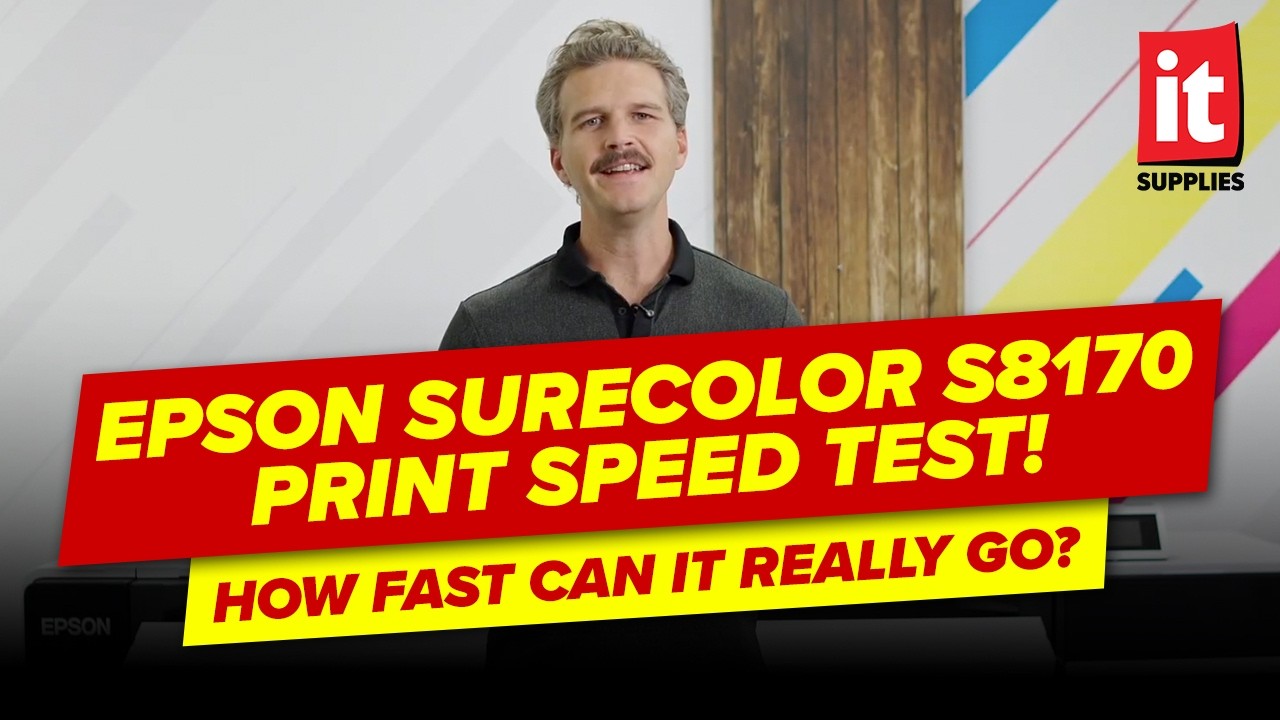 Тест скорости печати Epson SureColor S8170! Насколько быстро она может печатать на самом деле?