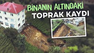 Rizede Heyelan: Binanın Altındaki Toprak Koptu