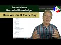 ServerMatter Recorded Knowledge Overview