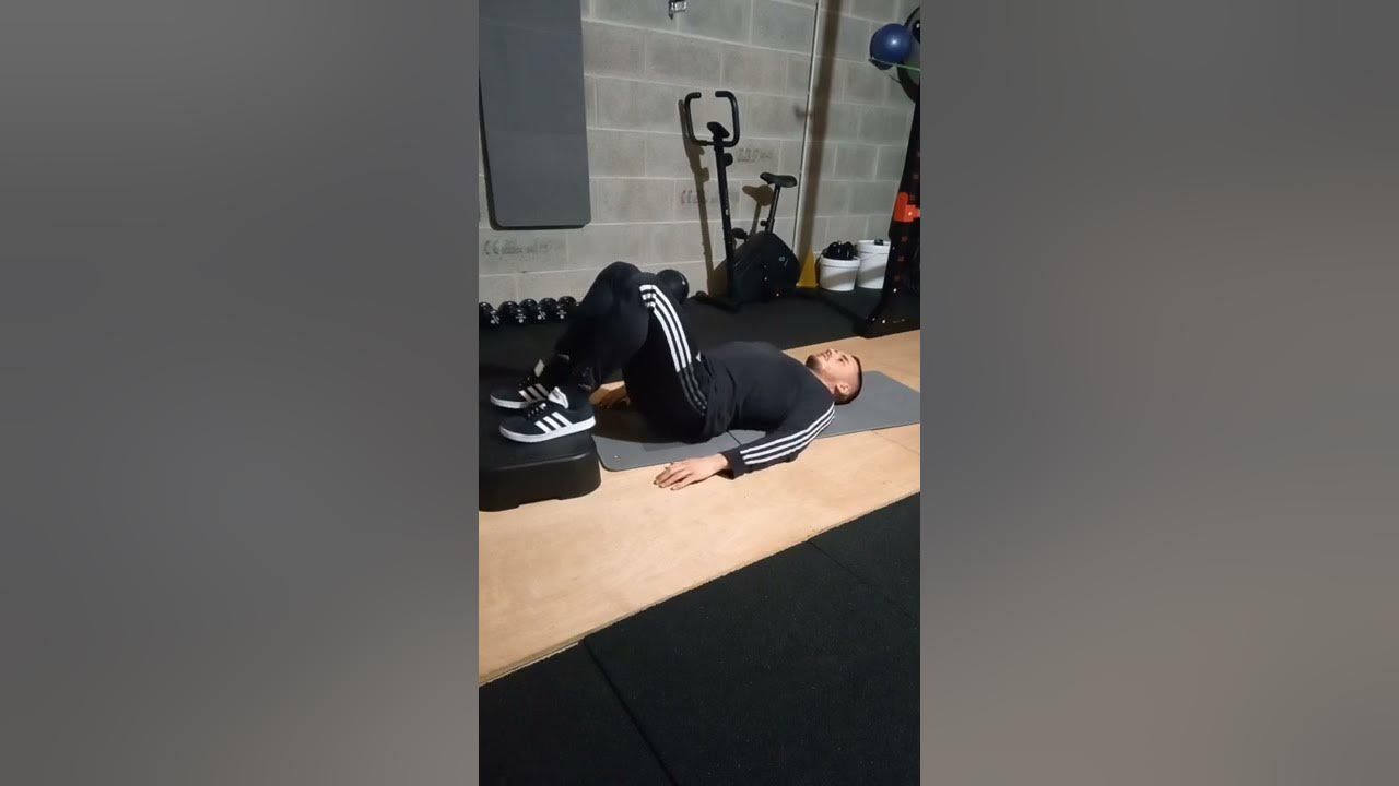 Feet elevated hip thrust Relevé de bassin pieds surélevé YouTube