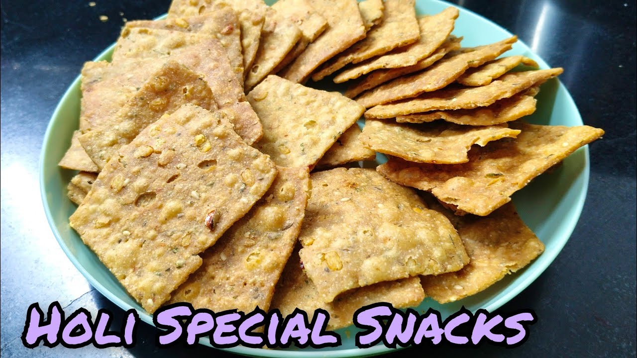 Holi special snacks । इस बार होली पर गेहूं के आटे और मूंग दाल से बनाएं बहुत ही हेल्दी नाश्ता। 