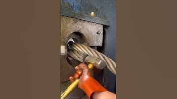 Wire rope pressing process - good tools and machinery make work more efficient