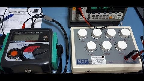 Insulation Tester Resistance and Voltage Verification