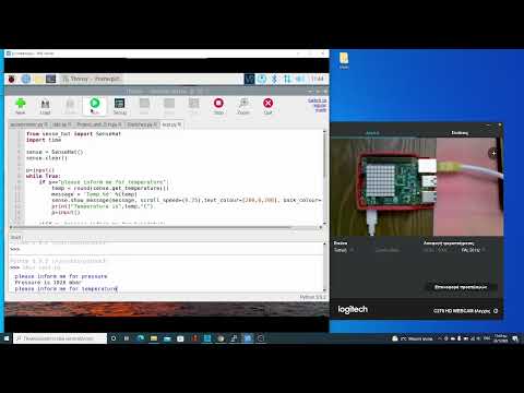 Temperature,Humidity,Pressure using sense hat & Raspberry pi 4