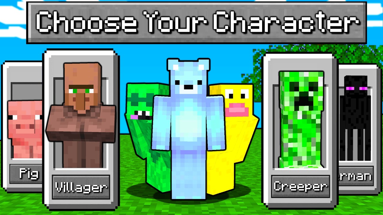 Minecraft, но вы можете выбрать своего персонажа...