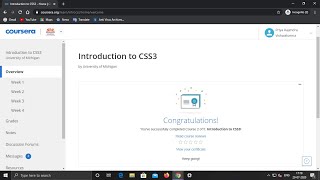 Introduction to CSS3 || Week 4 || Peer-graded Assignment || Coursera
