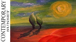 acrylic painting tutorial beginners easy contemporary