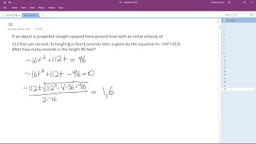propelled straight upward from ground level with an initial velocity of 112 feet per​ second
