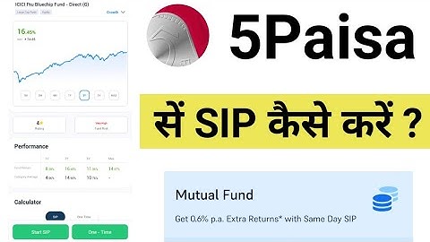 5Paisa सें  mutual fund SIP कैसे करें ll Start SIP with 5Paisa