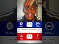 Full time match highlights: Chelsea 1 vs 3 Brighton, Crystal Palace 2vs1 Liverpool. #footballclub
