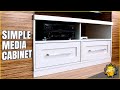 Making a Simple Built-in Stereo and Media Cabinet