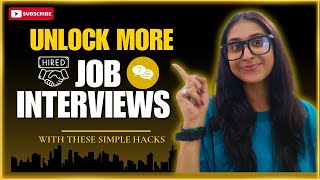🚀 Get More Interview Calls Fast! | Job Search Hacks That Work in 2025