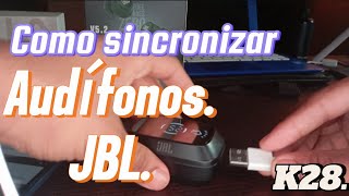 Como sincronizar Audífonos JBL.