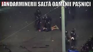 PSD Jilava, Jandarmeria salta oamenii pasnici! Romania!