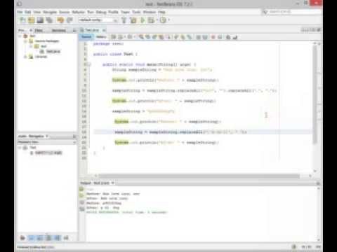 New Upload Java Replacing & Removing Characters in Strings