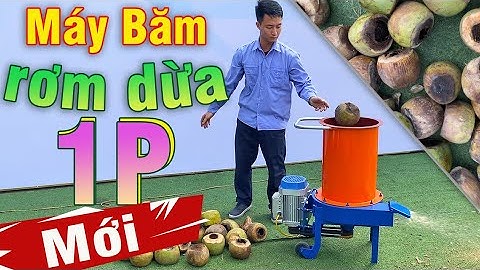 Máy Nông Nghiệp Bình Quân - Giới Thiệu Máy Băm Rơm Xơ Dừa 1P Mới Nhất Năm 2023