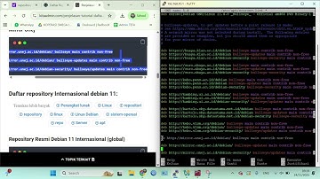 Konfigurasi Repository Lokal dan Internasional Debian 11 dengan Putty
