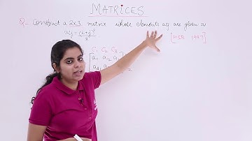 Class 12th – Construction of Matrix Problem-2 | Matrices | Tutorials Point