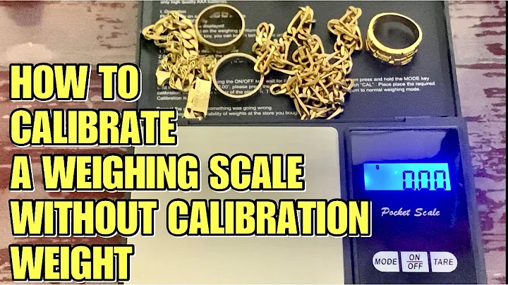 HOW TO CALIBRATE A WEIGHING SCALE WITHOUT A CALIBRATION WEIGHT- DIY