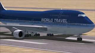 C747 landing barcelona el prat intl ...