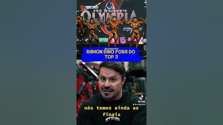 Ramon dino fora do TOP 3 #ramondino