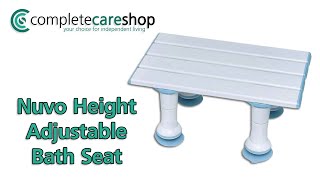 Nuvo Height Adjustable Bath Seat - A Safer And More Comfortable Bathing Experience