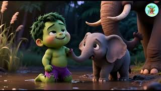 Hulk Baby Jungle Power | Learn Colors &amp; Numbers | Kids Jungle Learning Adventure 💚🌿