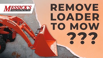 Science! Why you should remove your loader when you mow.