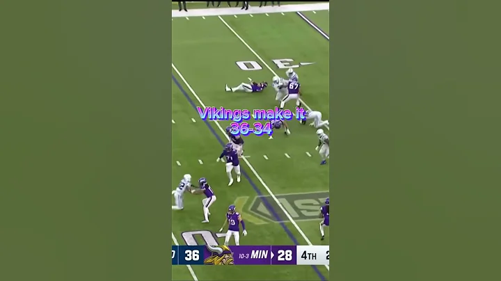 Vikings unreal comeback vs Colts! #shorts #subscribe #youtube #nfl #football #footballshorts #yt