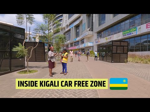 Inside Africa's Biggest & Most Beautiful Car Free Zone In KIGALI Rwanda - Visit Rwanda