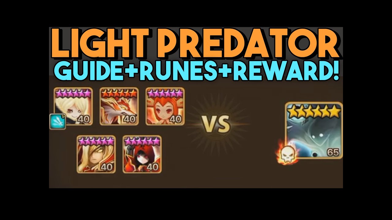 DIMENSION PREDATOR! Light / Ellunia Team Guide + Runes + Rune Reward Selection Talk (Summoners War!)