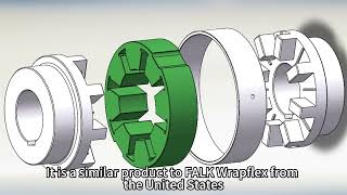 R Series Elastomer Coupling Substitution Rexnord Falk Wrapflex