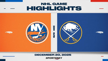 NHL Highlights | Islanders vs. Sabres - December 20, 2025