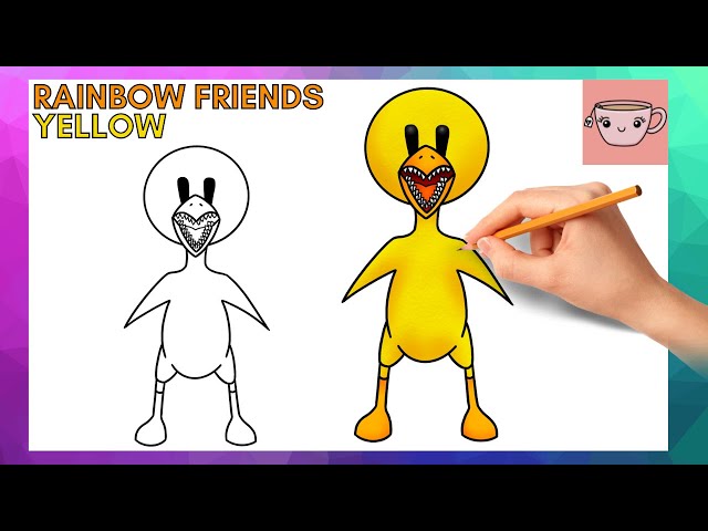 How to Draw Yellow from Rainbow Friends 