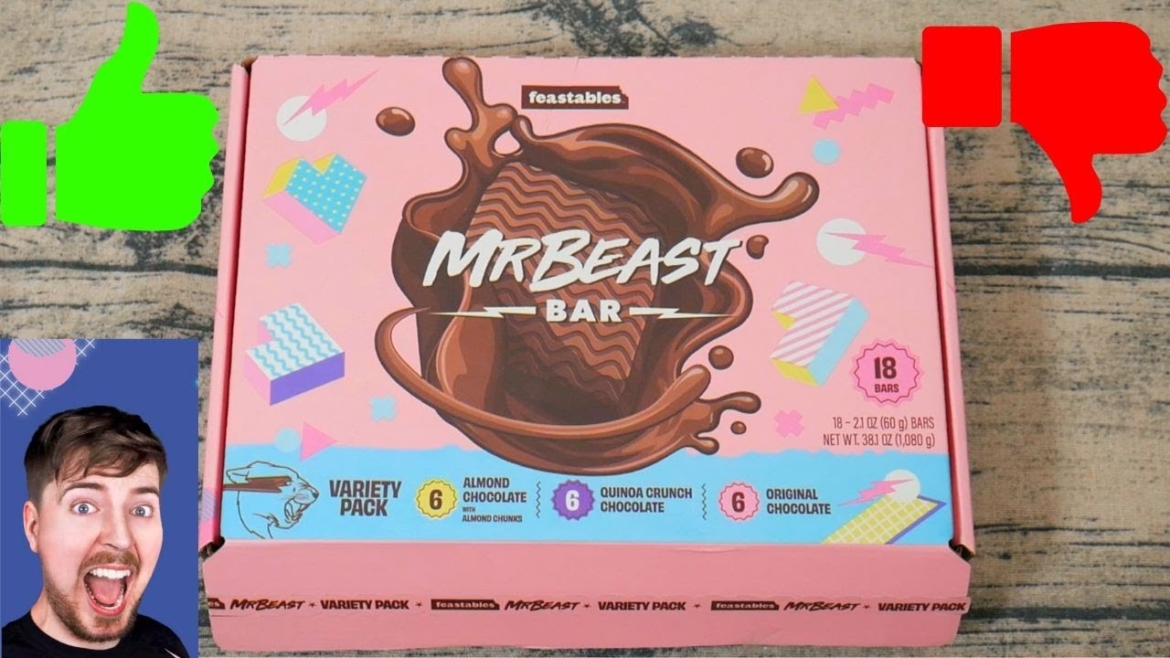 FEASTABLES REVIEW! I bought MR. BEAST'S CHOCOLATE Bars Are They Any  Good? Am I a WINNER? 