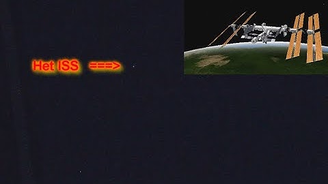 Venus en het ISS om 19:52 uur