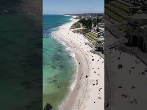 Beautiful Cottesloe beach in Western Australia 🇦🇺 #australia #drone #perth #travel #beach #mavic3