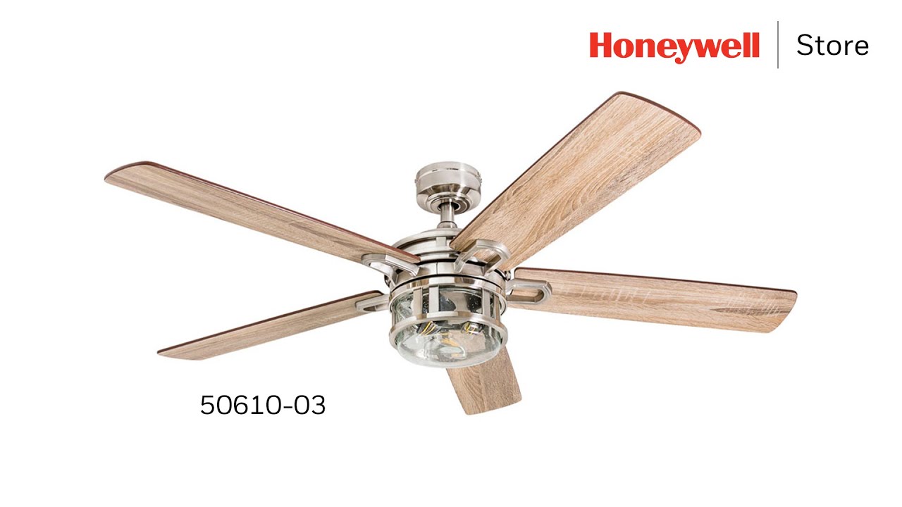 Honeywell Bontera Ceiling Fan, Brushed 