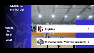 Beşiktaş - Merve Dalbeler Voleybol Akademi A / Midi Kızlar İst.Ligi Avrupa Yarı Finali - 2.Set