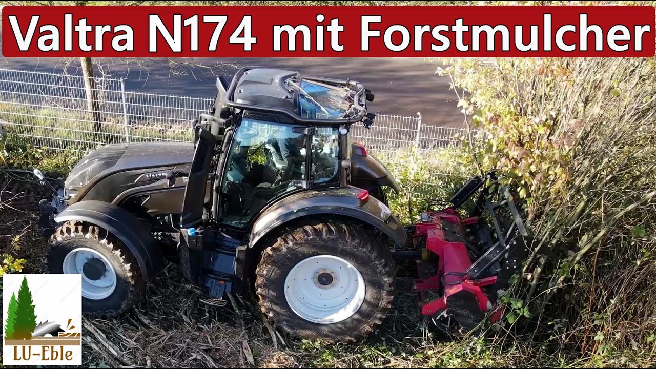 Valtra N174 mit Forstmulcher | Rodung