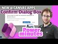 Canvas Apps FINALLY Has a Real Confirm Dialog Box (Confirm() Function Explained) | Power Minutes #26