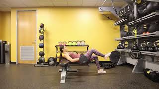 Enhanced-Eccentric Barbell Single-Leg Hip Thrust | Exercise Library