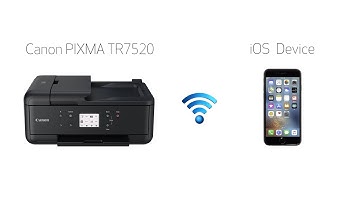 Setting up Your Wireless Canon PIXMA TR7520 - Easy Wireless Connect with an iOS Device
