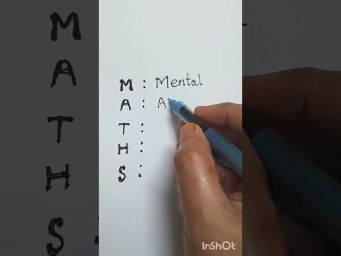 MATHS stands for #shorts #shortfeed