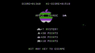 【Apple II】 Apple Invader (1979) (Creative Computing)